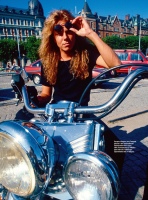 EUROPE's singer Joey Tempest basking in the Stockholm summer sun on July 13, 1991. The perm is back again after the "straight-haired" experiment of two years prior.